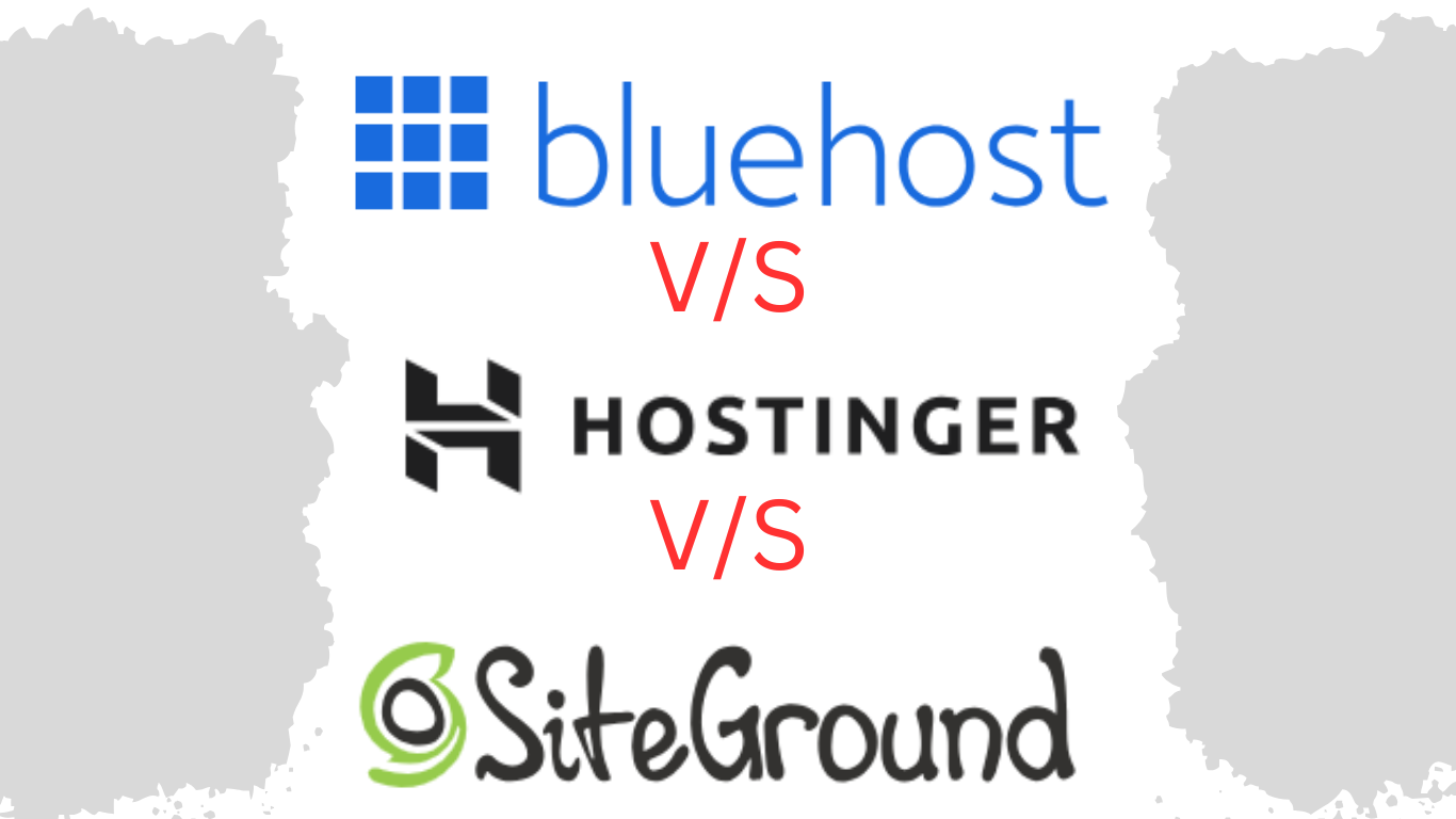 hostinger siteground bluehost comparision