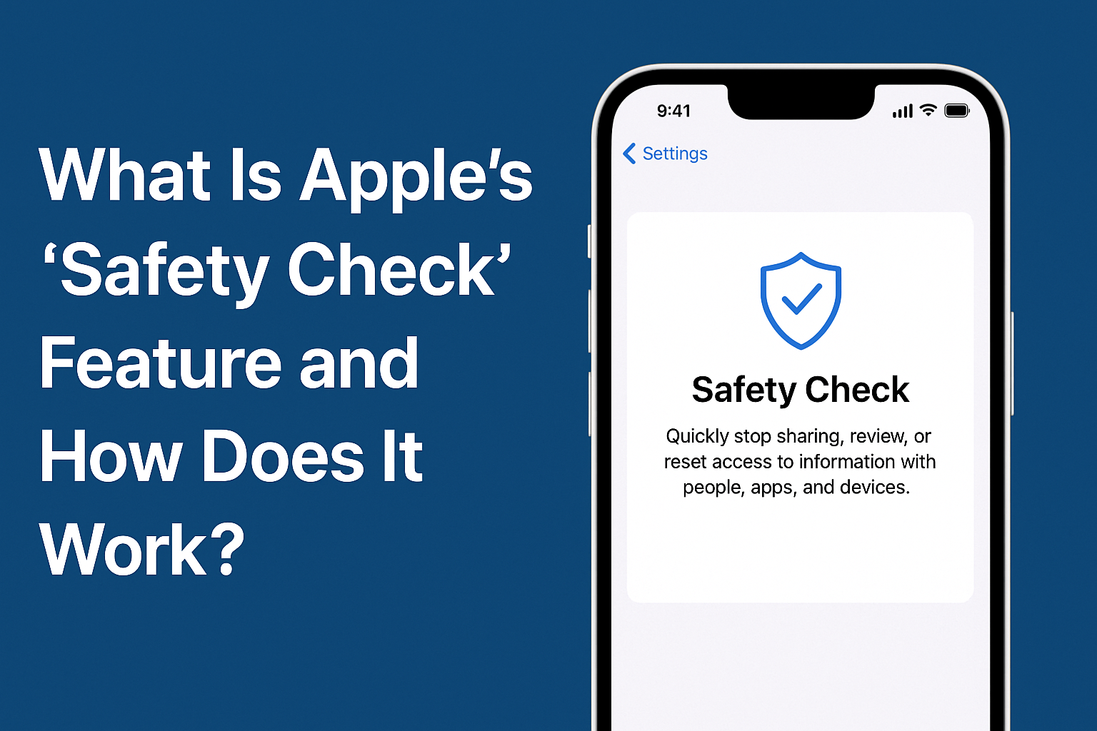 Secure your iPhone using ‘Safety Check’ feature